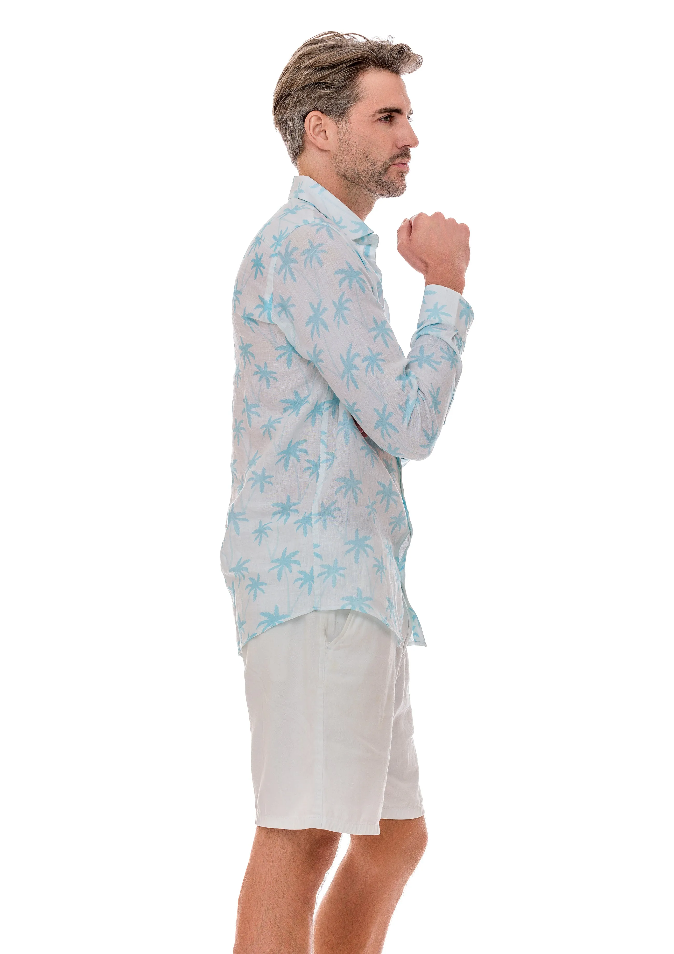 108 linen men shirts resort palms collection