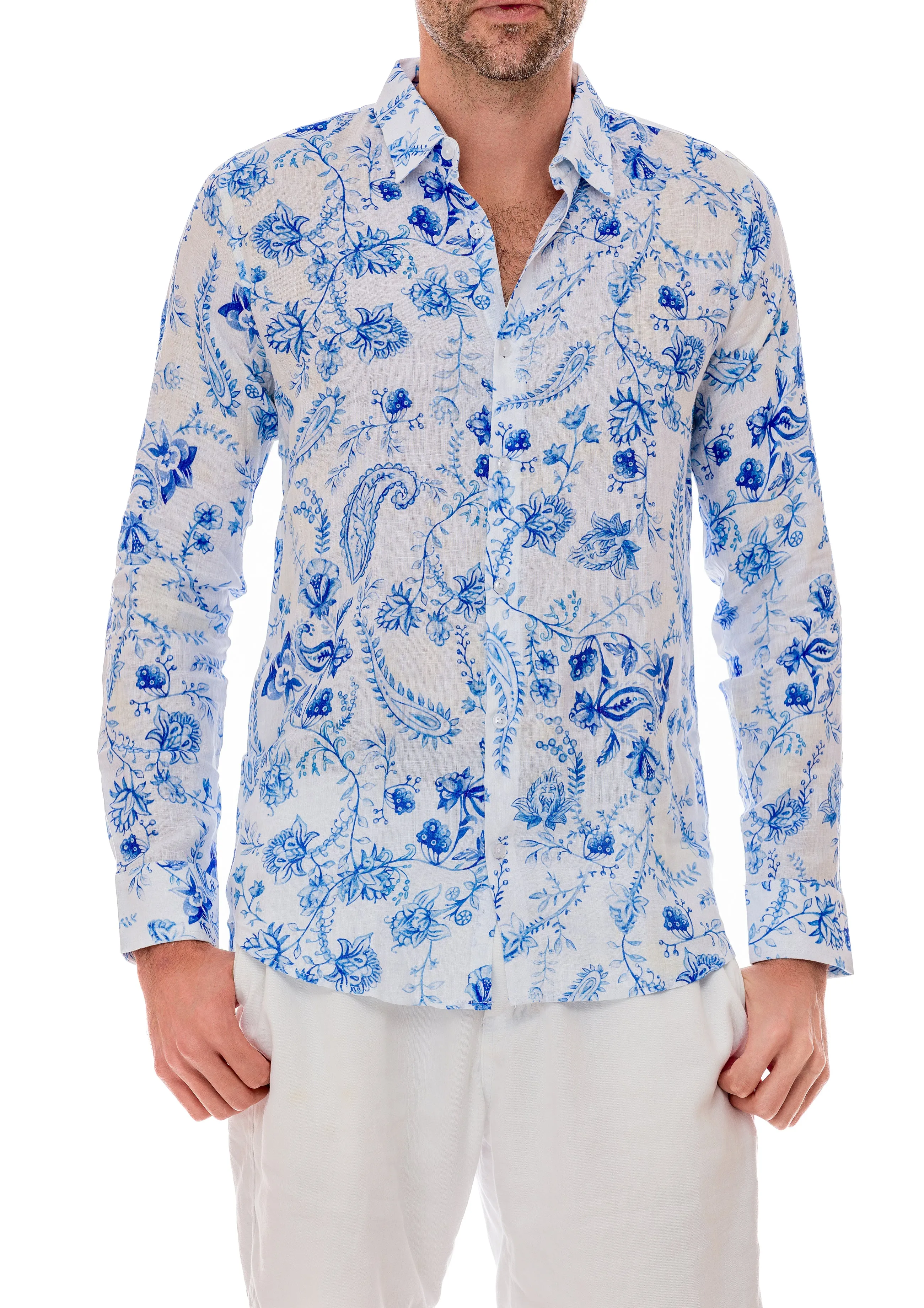 116 linen men shirts chinoiserie