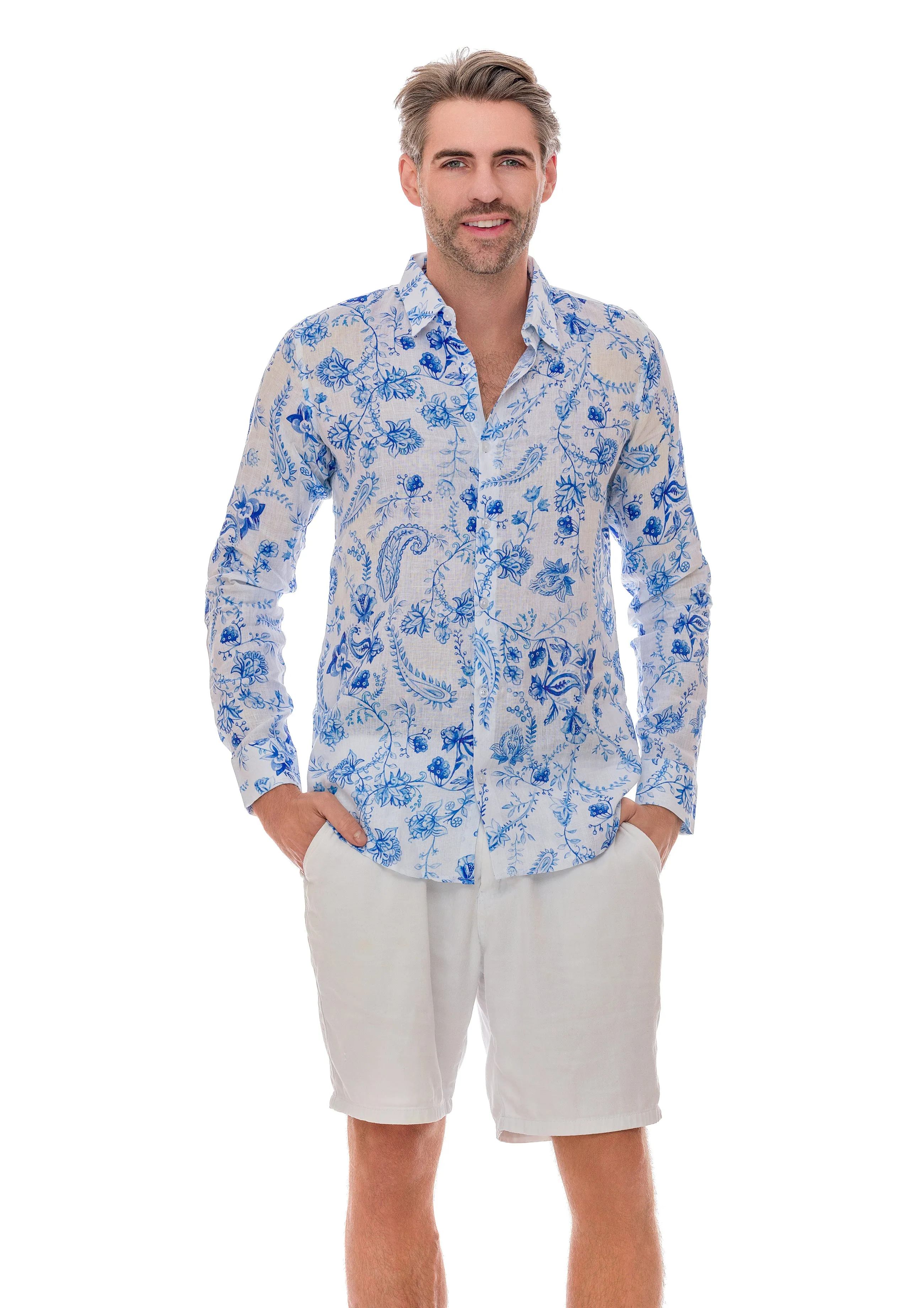 116 linen men shirts chinoiserie