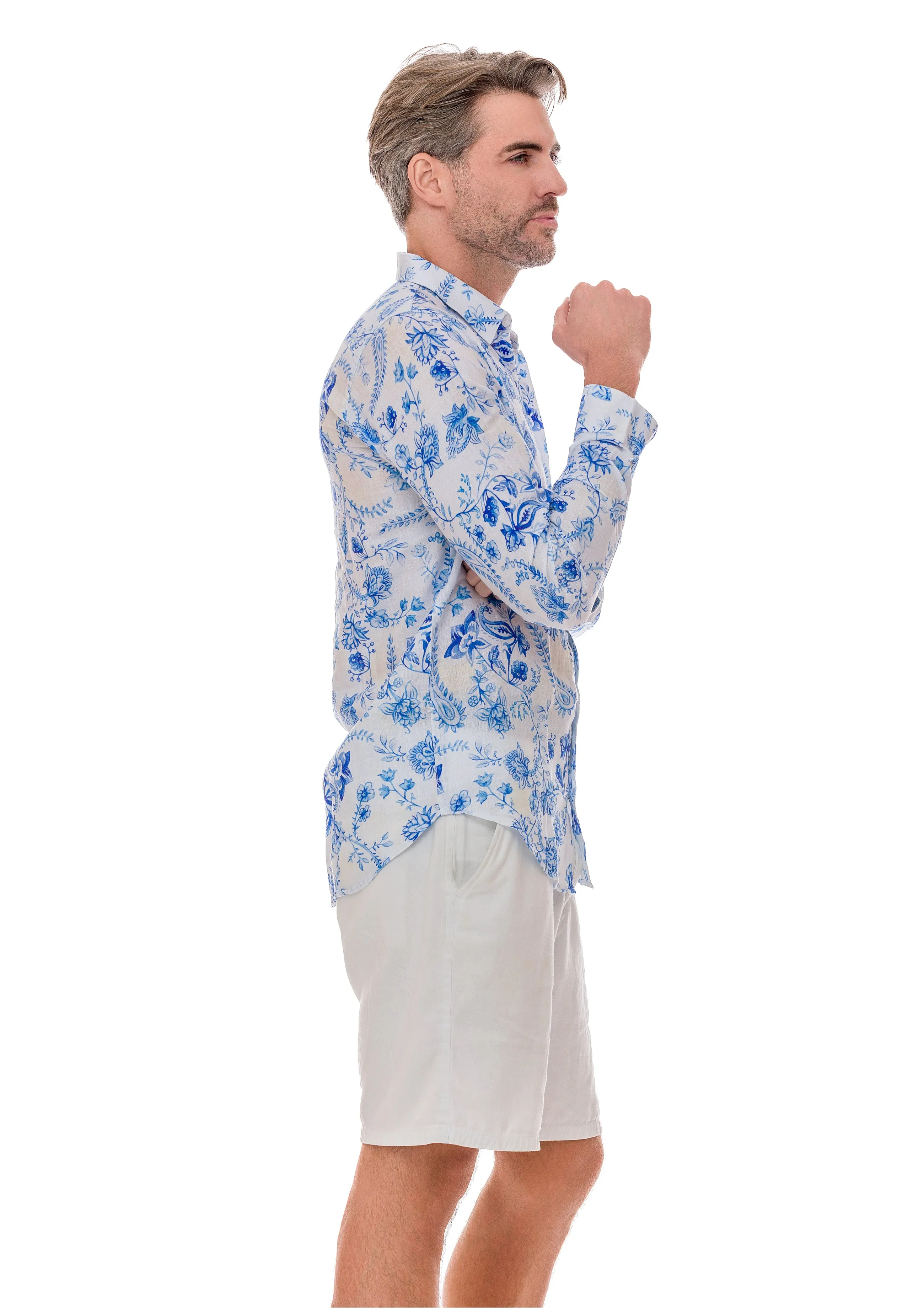 116 linen men shirts chinoiserie