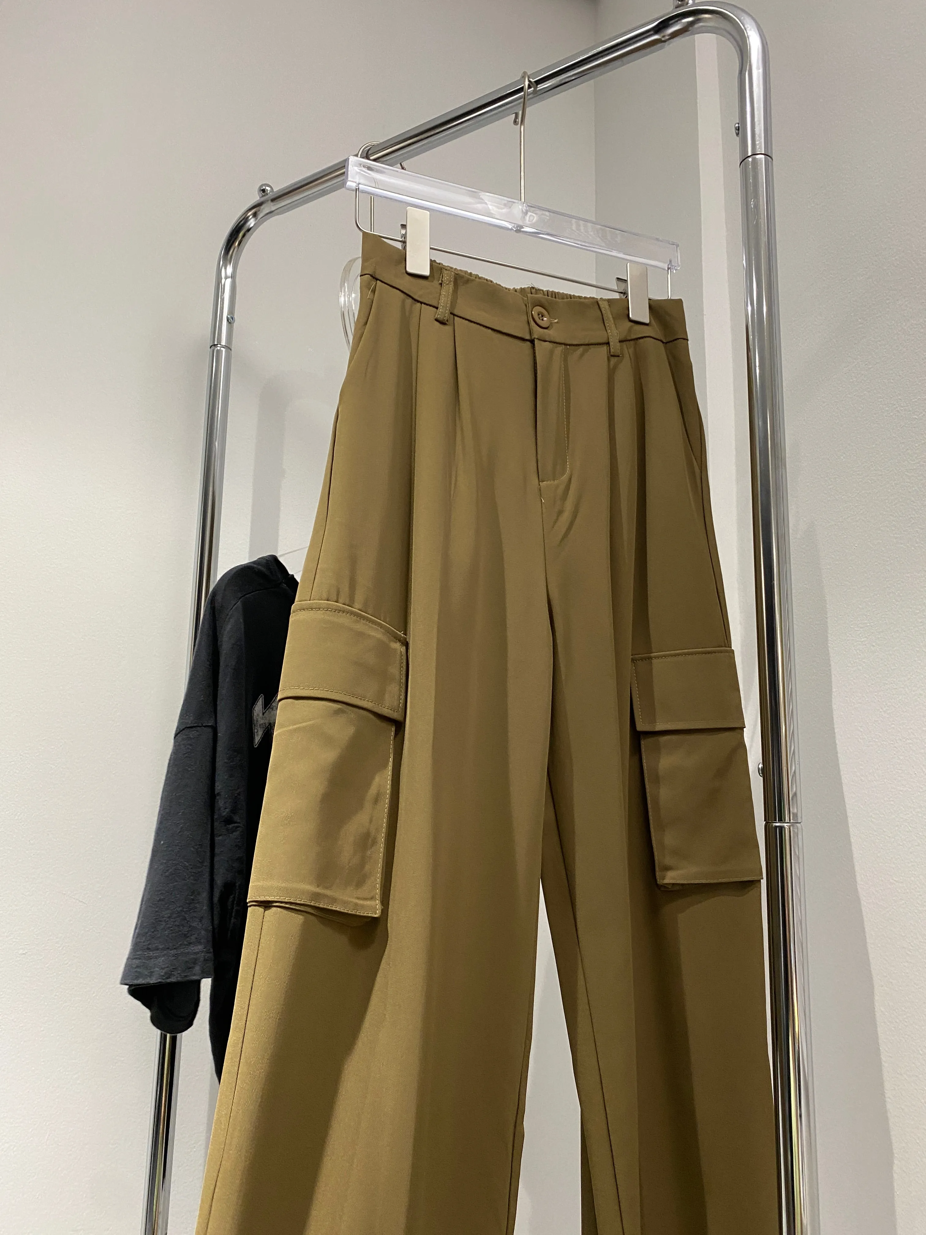 Baggy Cargo Trousers - Mocha