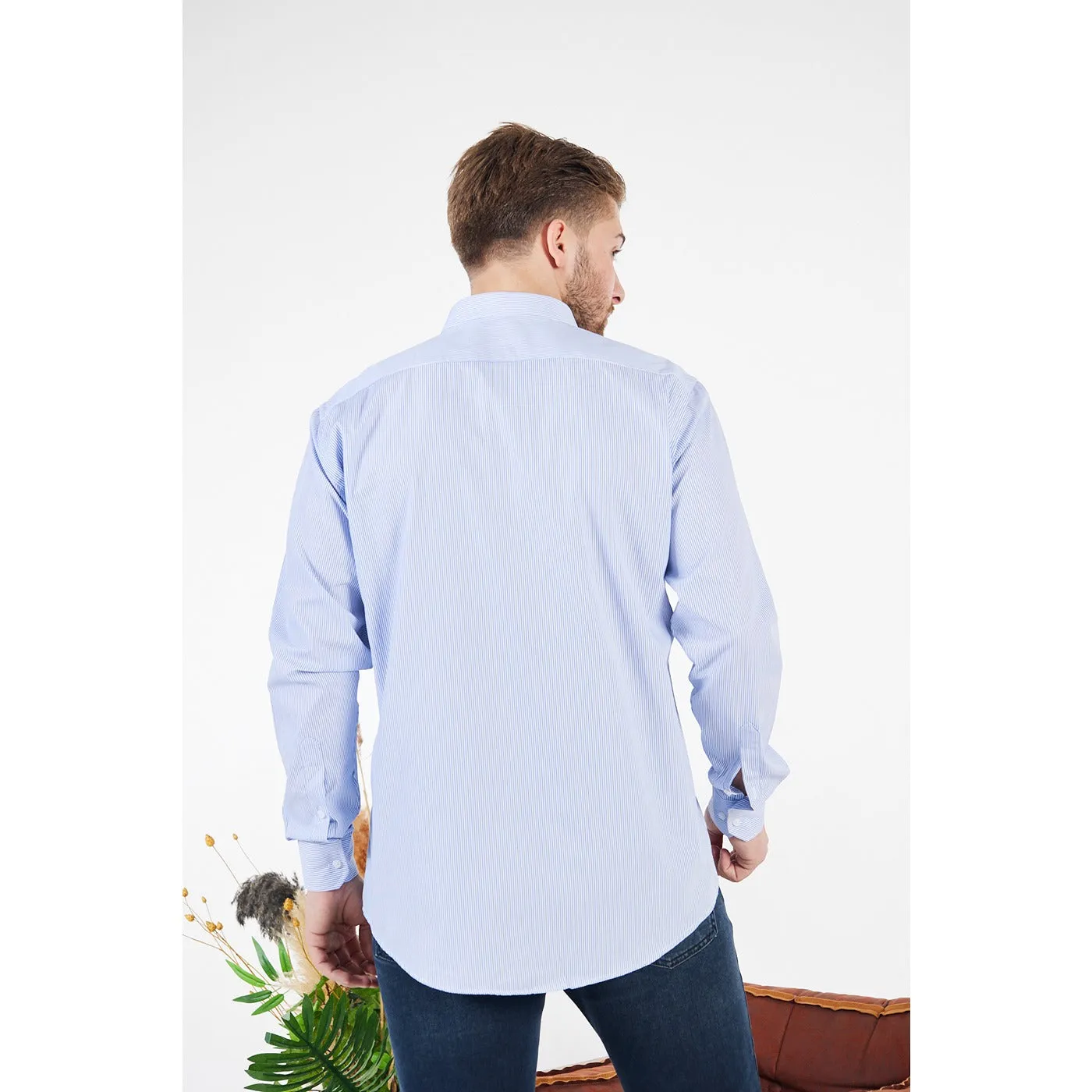 Blue Lining Slim Fit Shirt