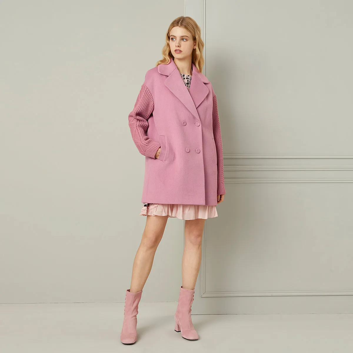 BORA AKSU DOUBLE-BREASTED WOOL COAT