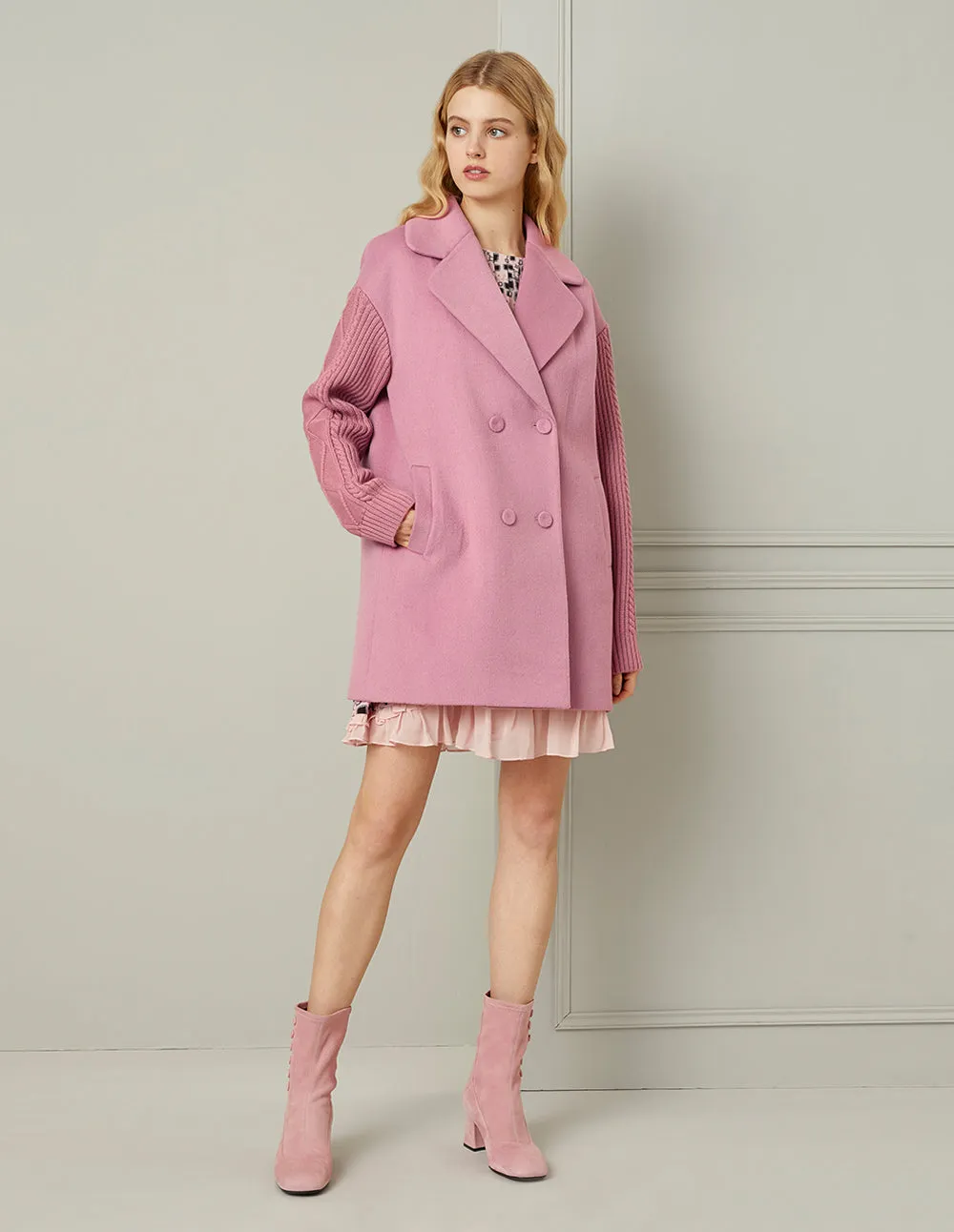 BORA AKSU DOUBLE-BREASTED WOOL COAT