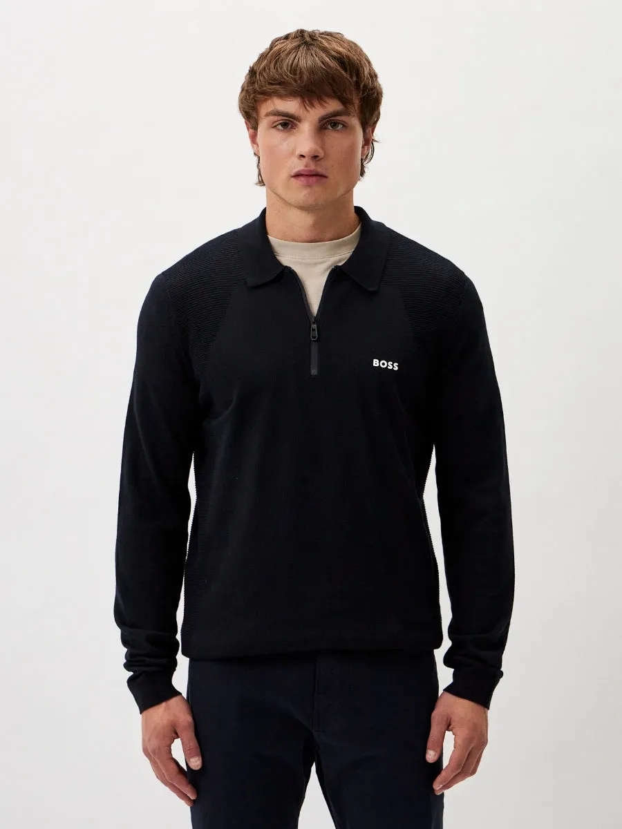 BOSS Half Zip Knitwear - Momentum_Lite_PL24