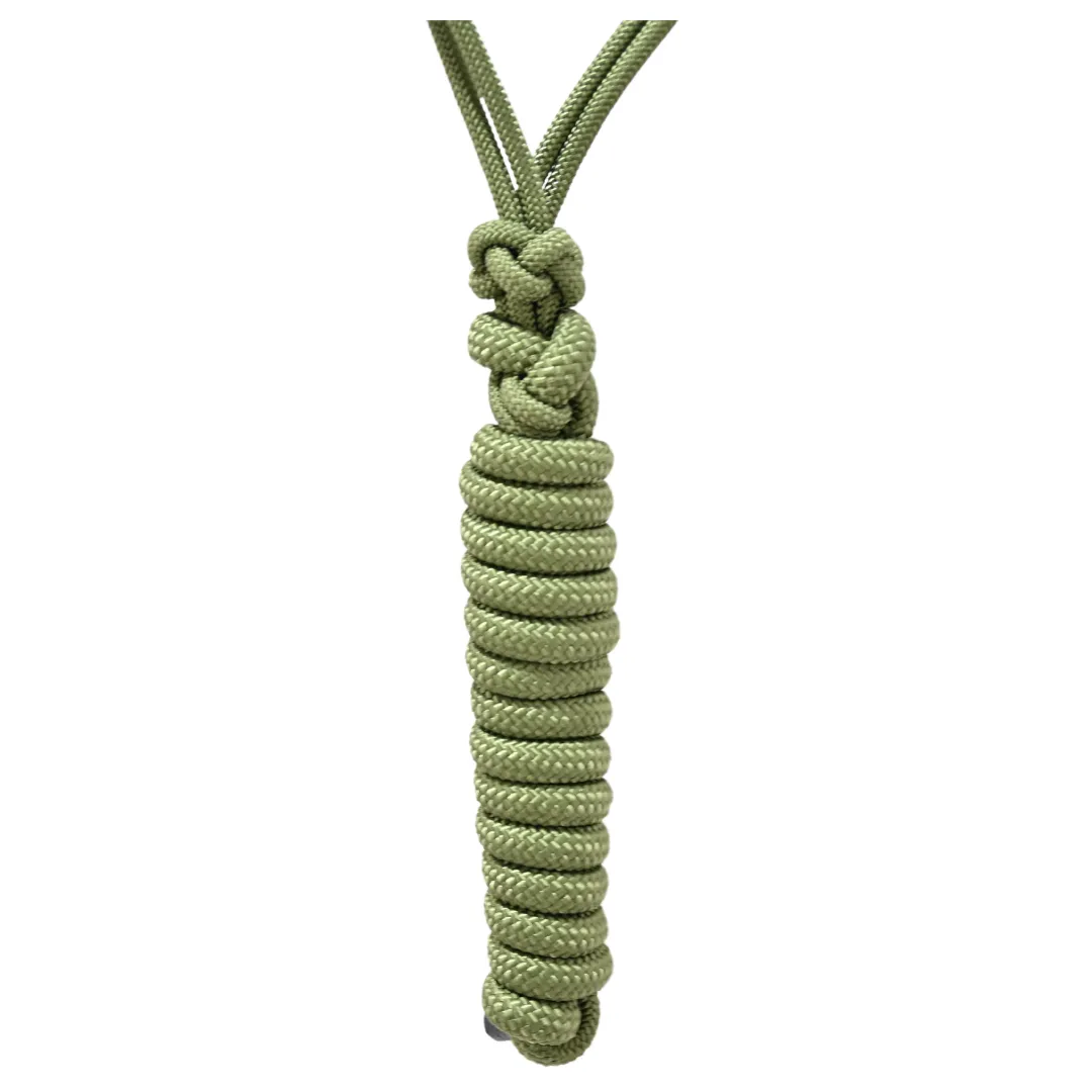 Cashel Beaded Rope Nose Halter with 9' Lead Rope- Olive