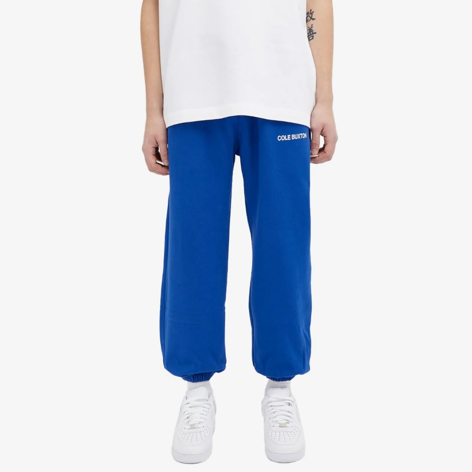 Cole Buxton Sportswear Track Pants in Cobalt Blue