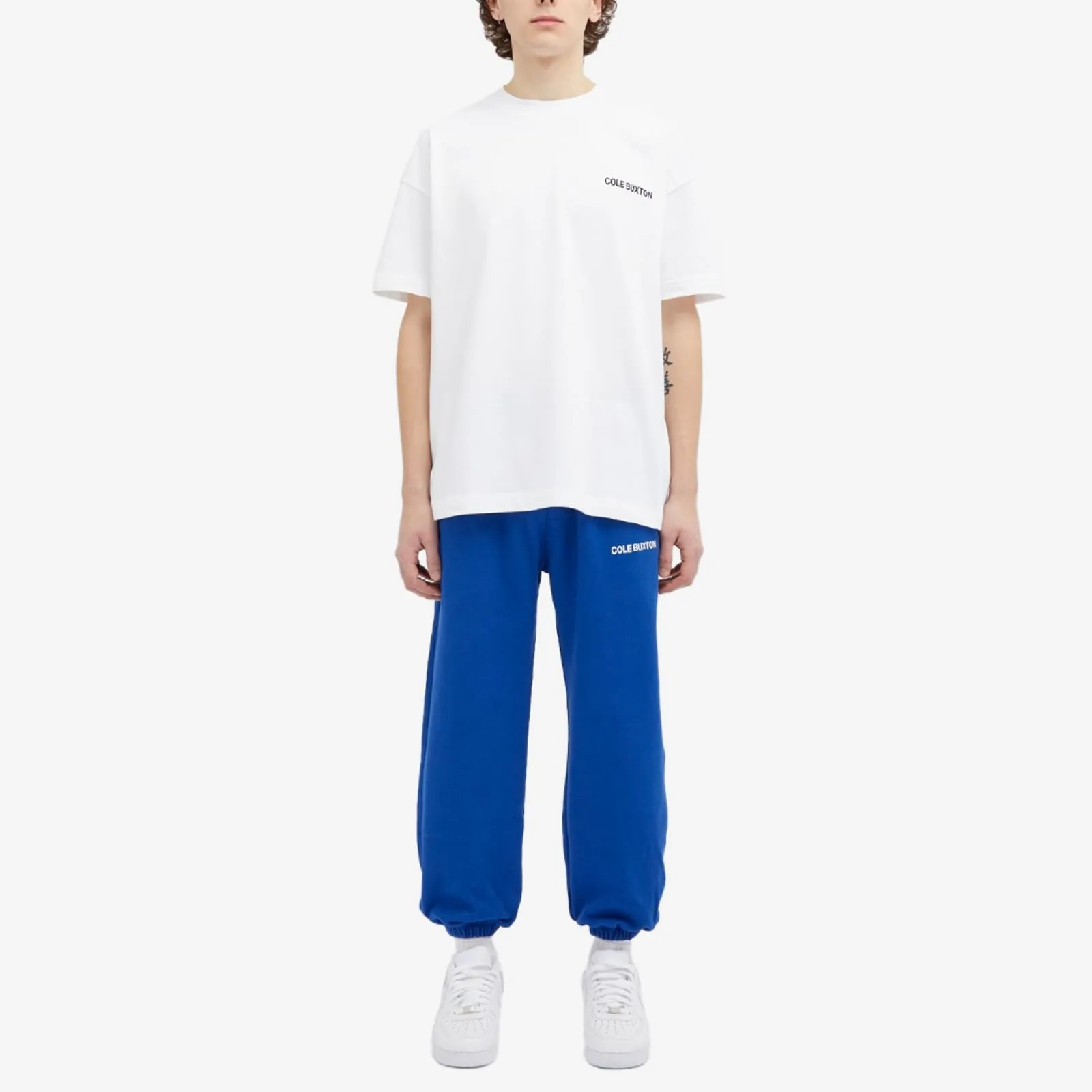 Cole Buxton Sportswear Track Pants in Cobalt Blue