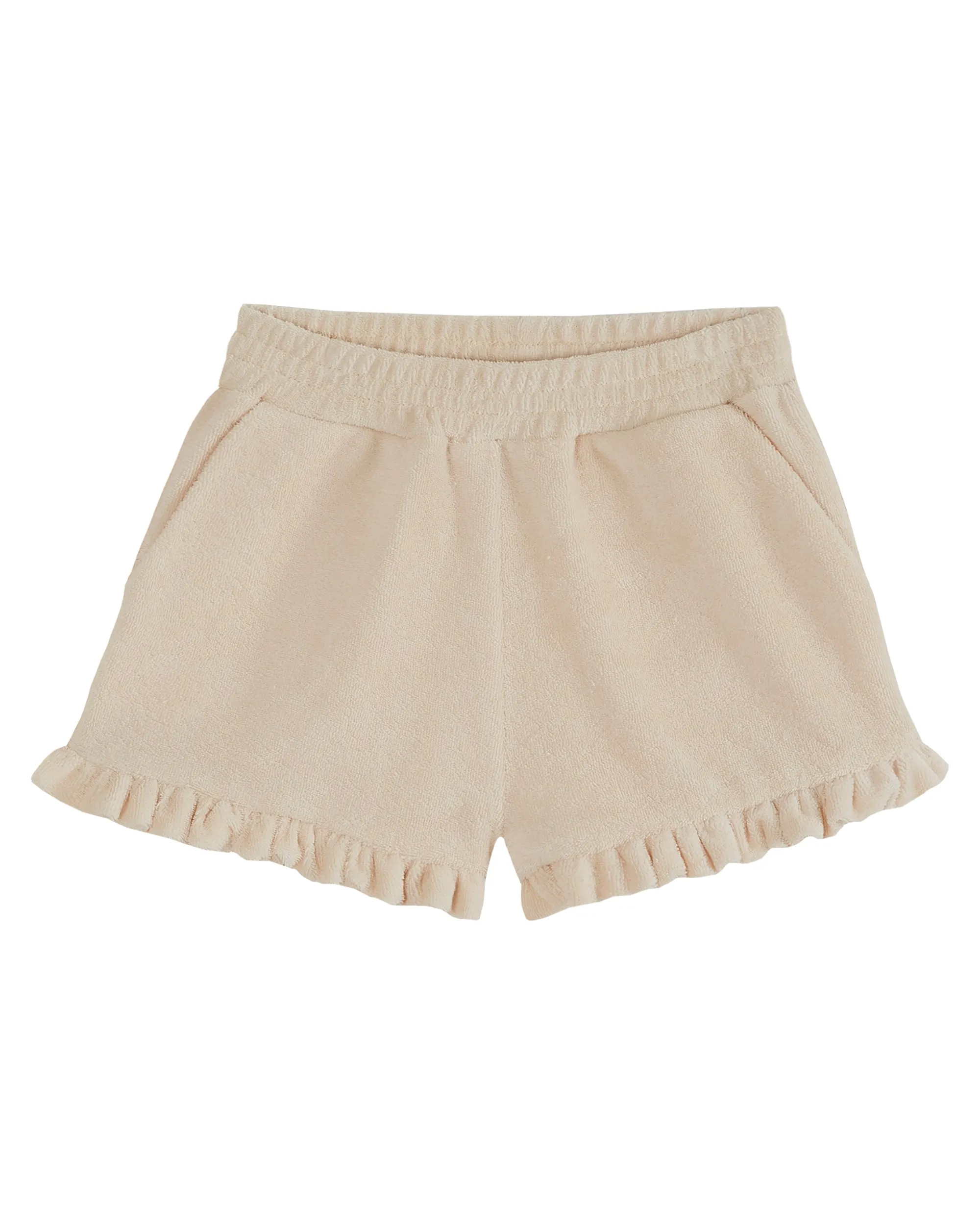 Cream Terry Shorts