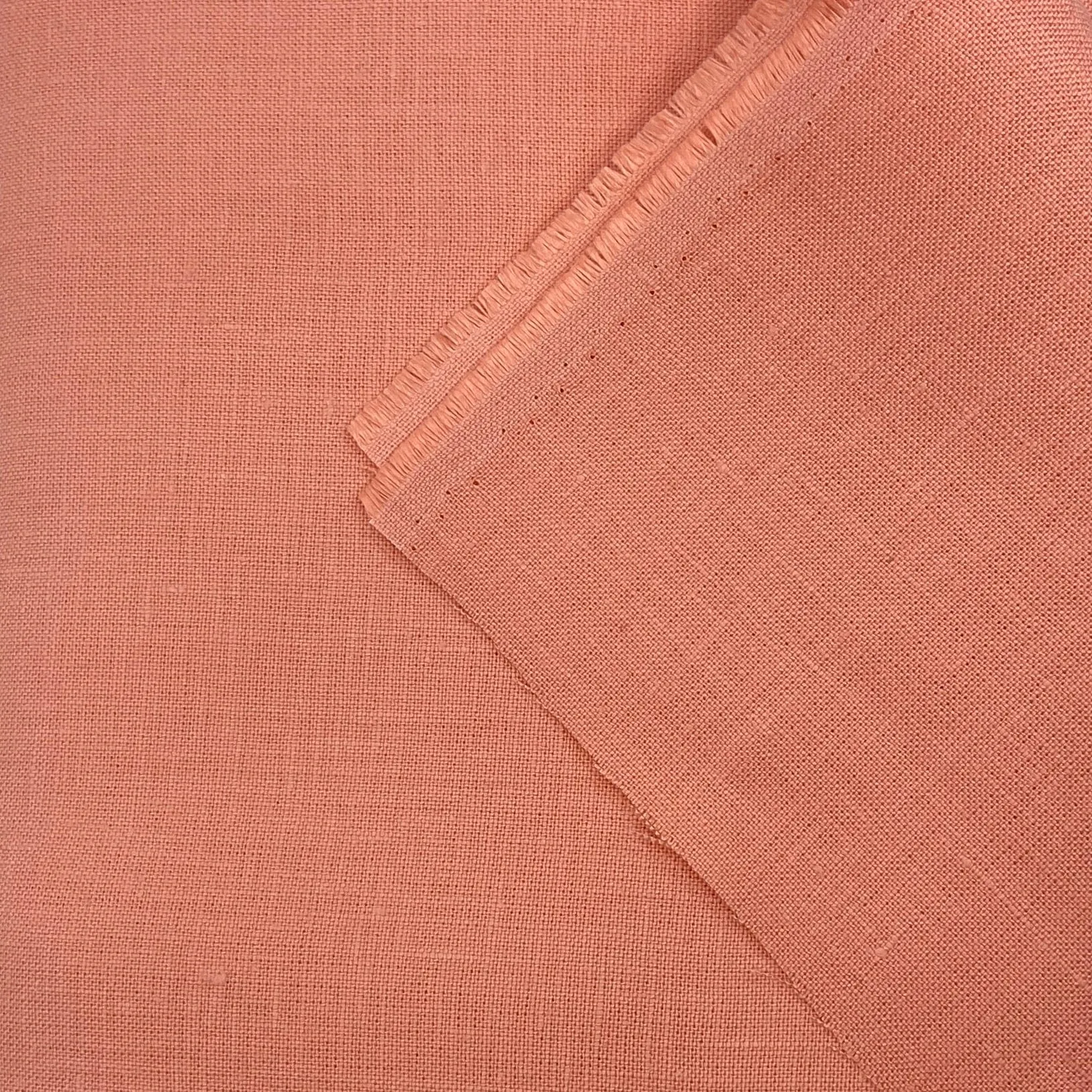 Driftwood Linen in Bright Coral