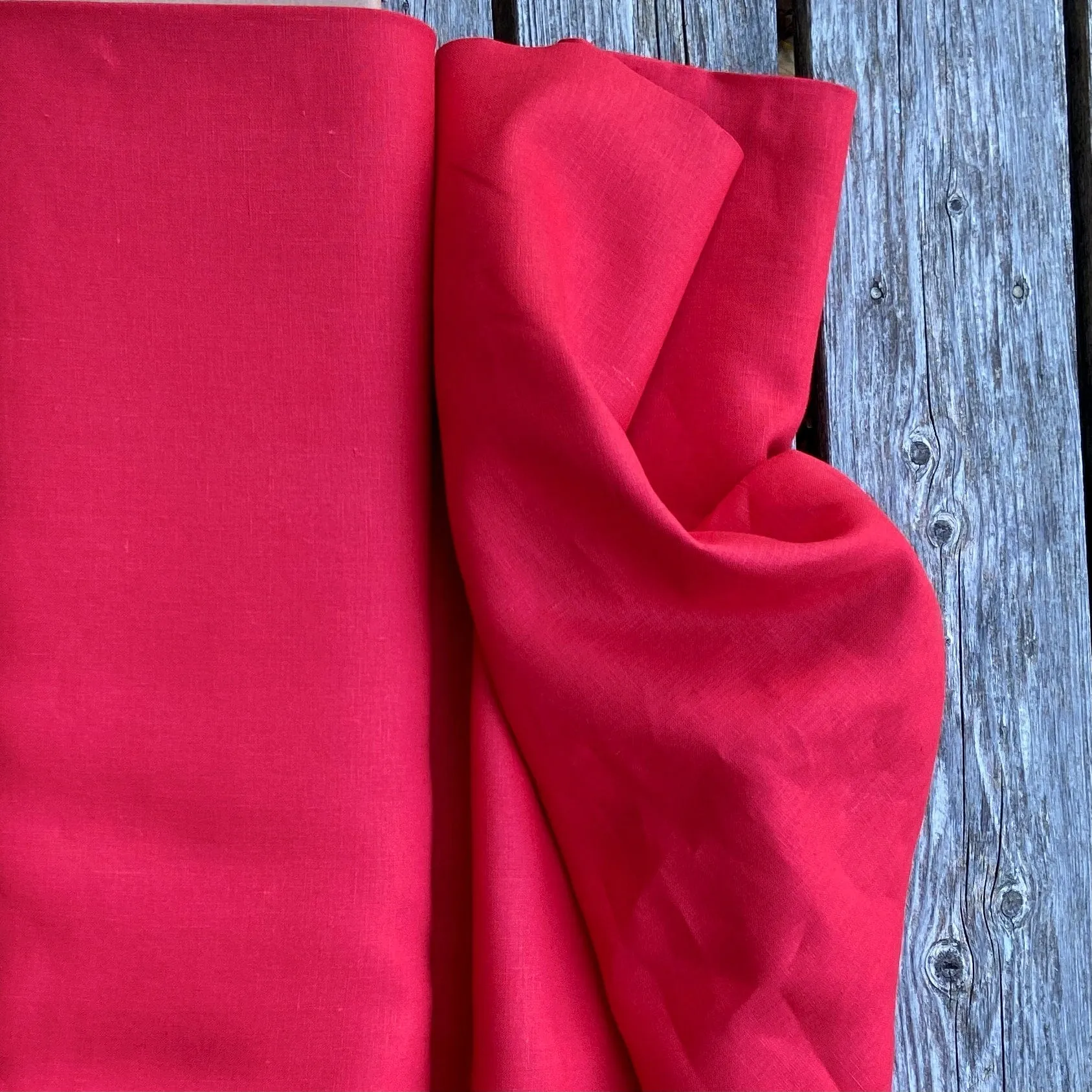 Driftwood Linen in Red