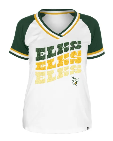 Edmonton Elks New Era Womens Triple Threat Glitter Tee