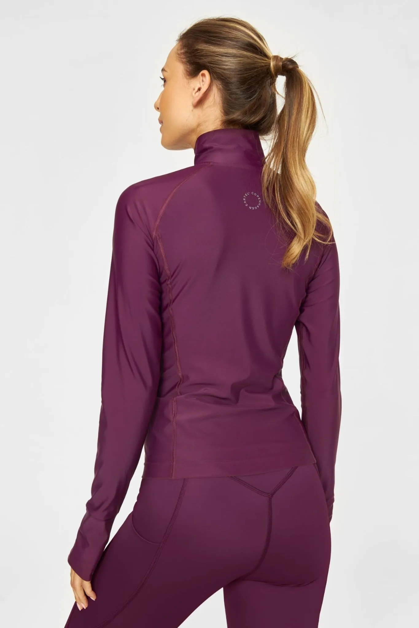 Elevate Long-Sleeve Slim-Fit Top Statement Deep