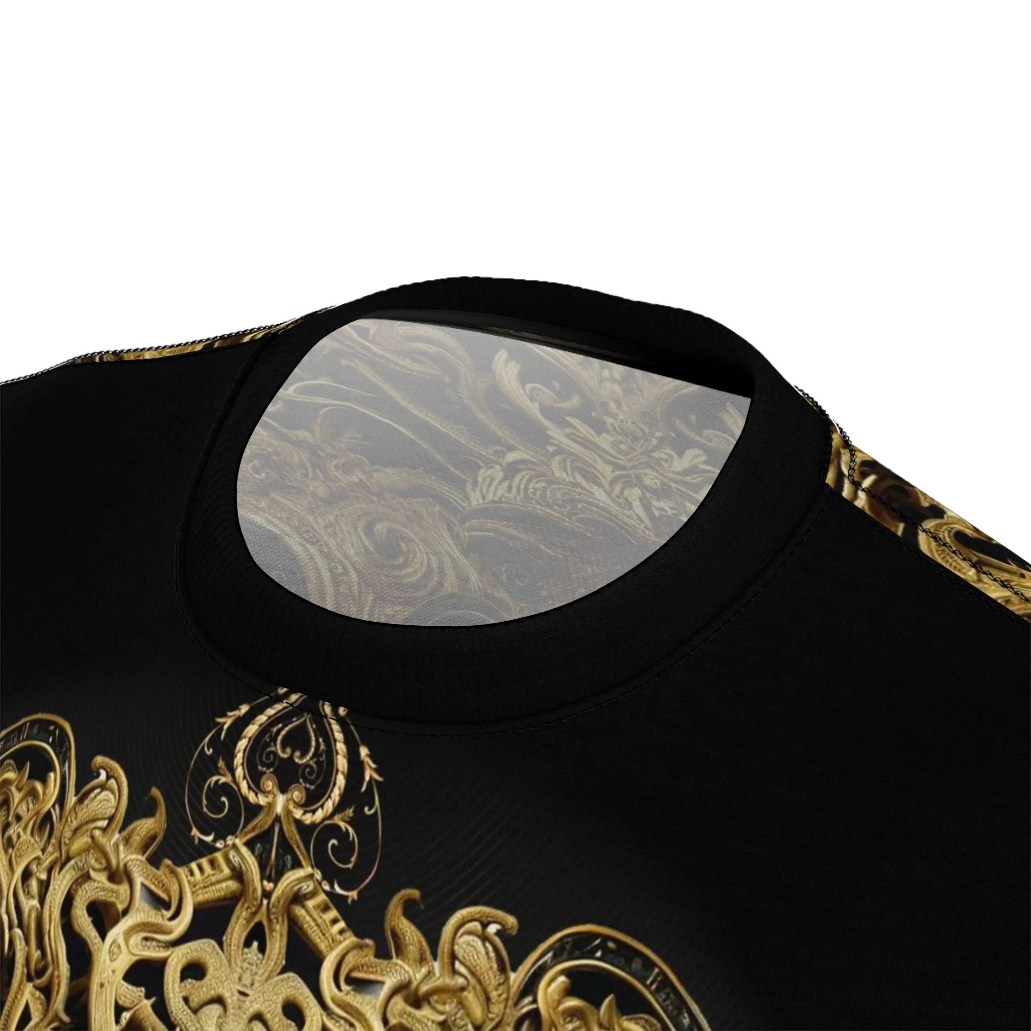 Emperor Lion T-Shirt Unisex All Over Print Tee Baroque Lion Unisex T-Shirt | D20148