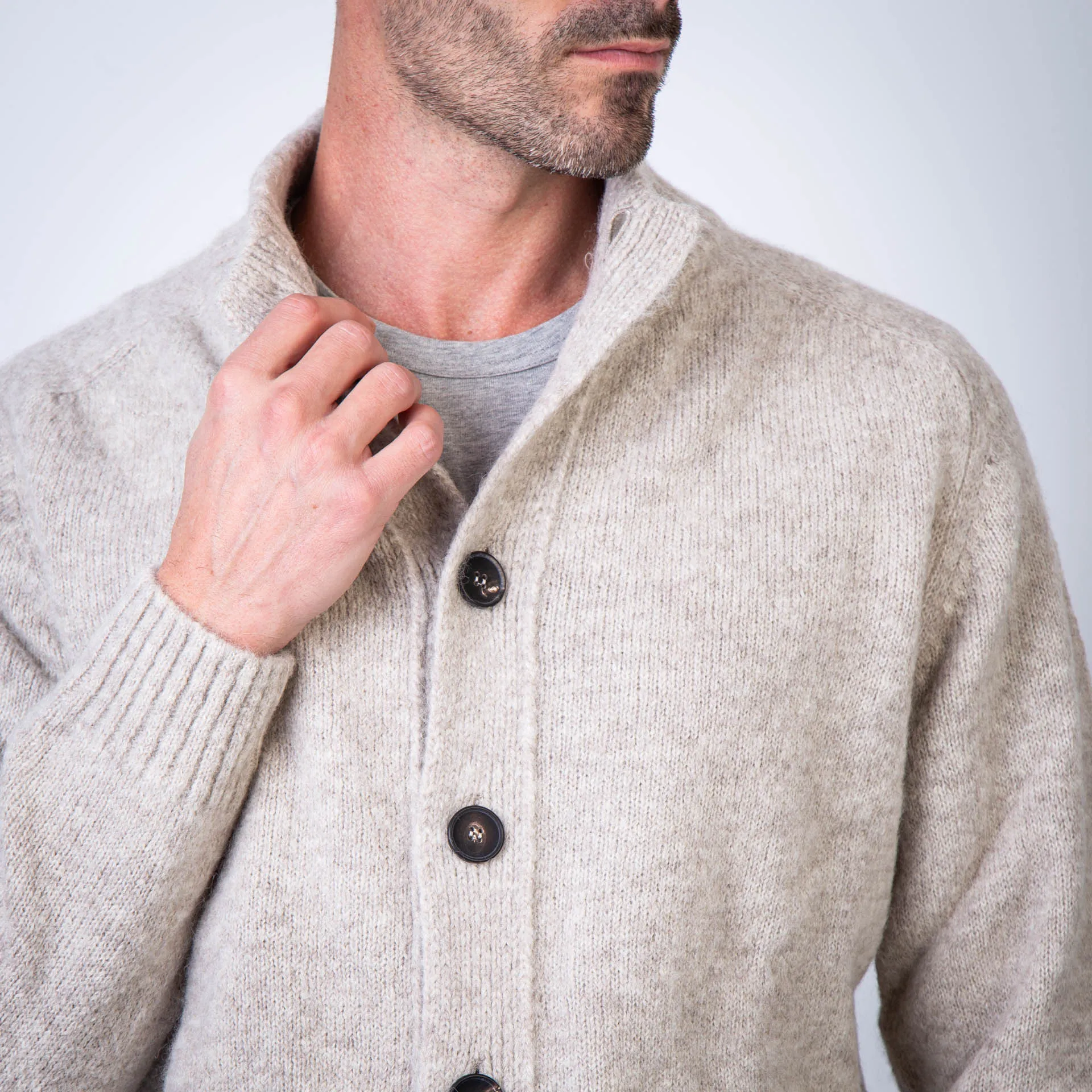 FILIPPO DE LAURENTIIS CARDIGAN BB3MLM WA5R 031 BEIGE