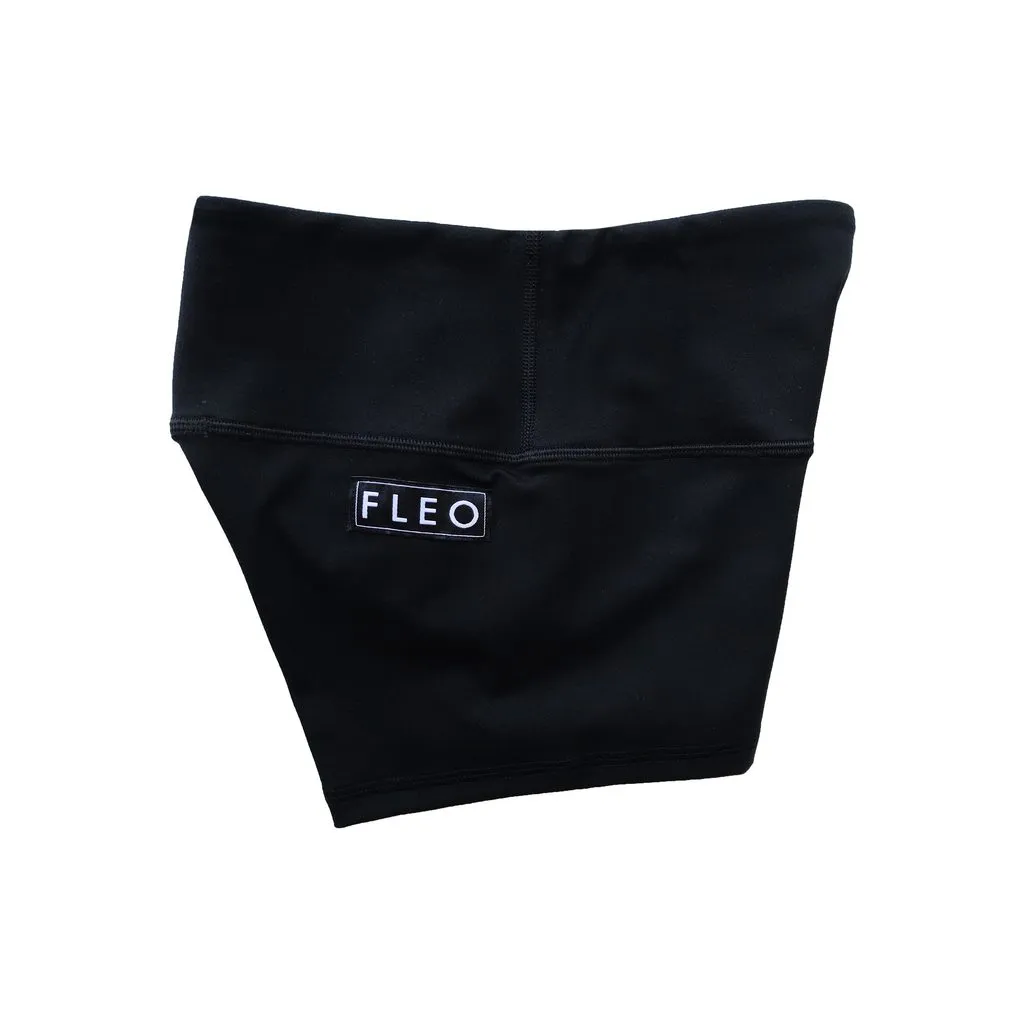 FLEO Black Shorts (High-rise Original)