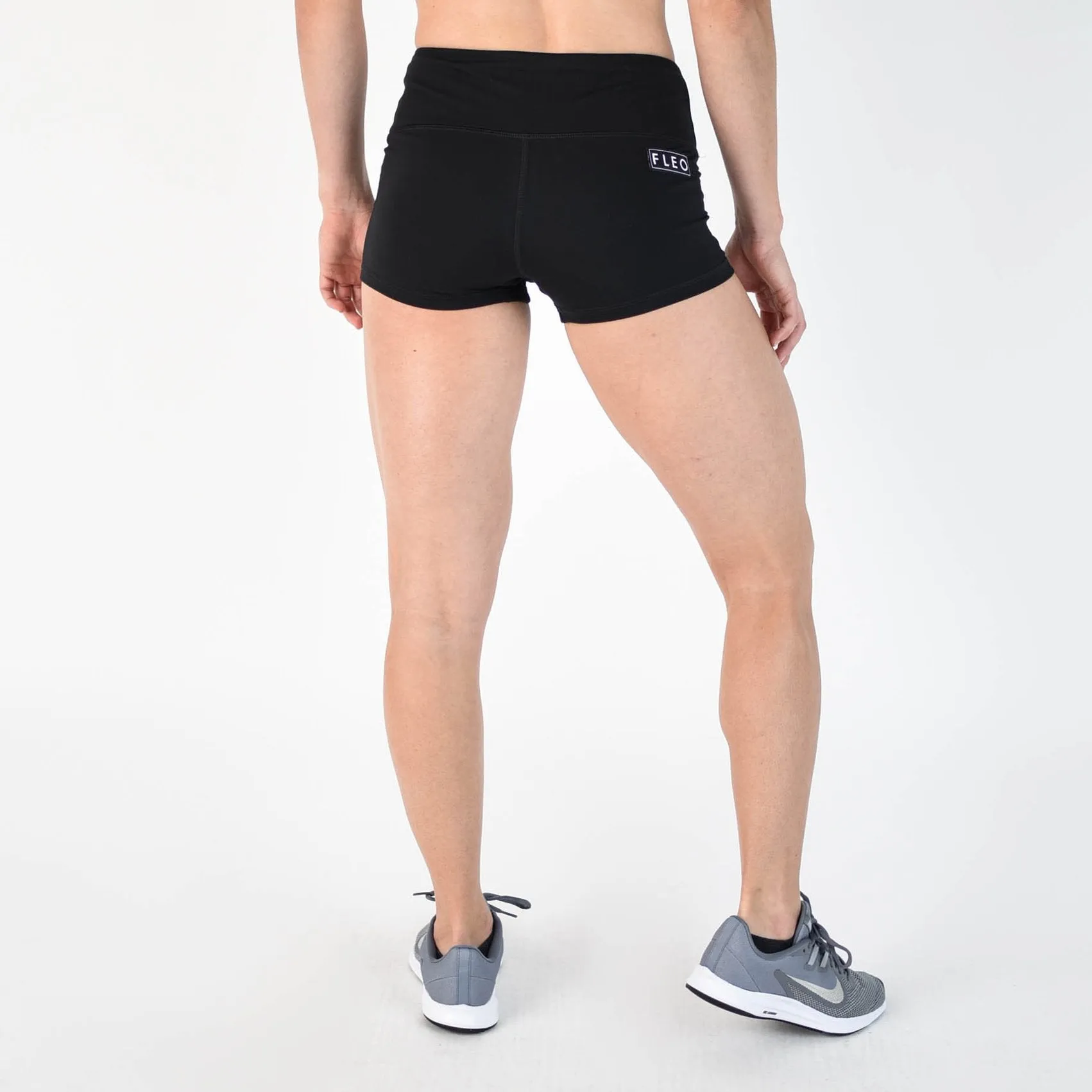 FLEO Black Shorts (High-rise Original)