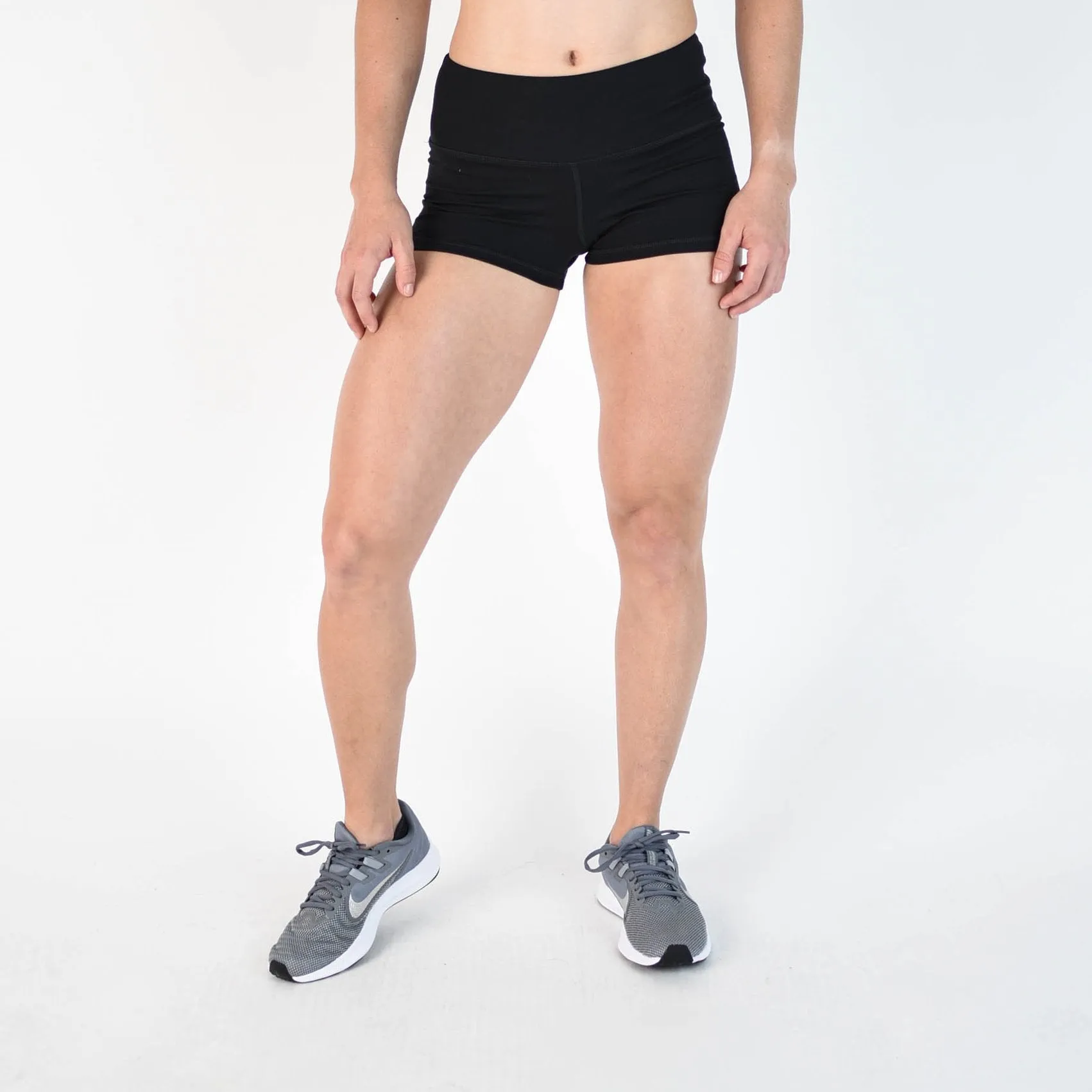 FLEO Black Shorts (High-rise Original)