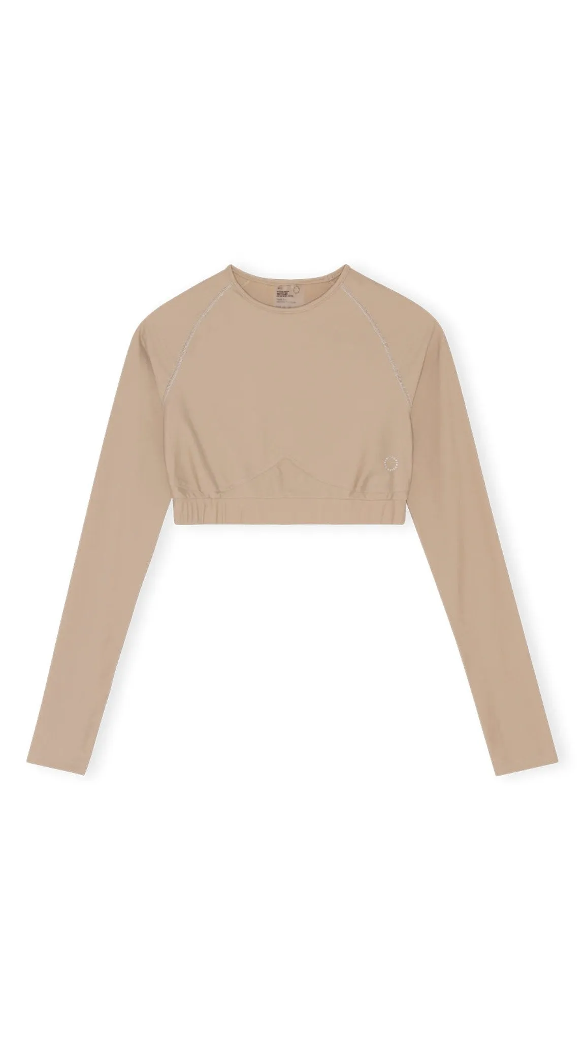 Flow Long-Sleeve Crop Top Sand