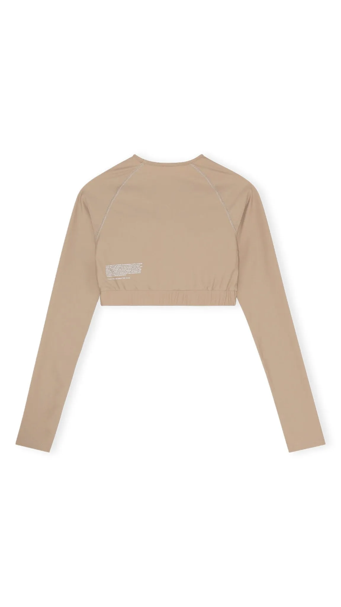 Flow Long-Sleeve Crop Top Sand