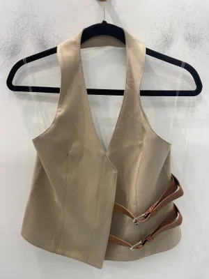 Halter Belted Side Vest