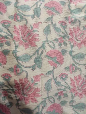 Hand Block Printed Cotton Fabric Per Meter - F001F2703