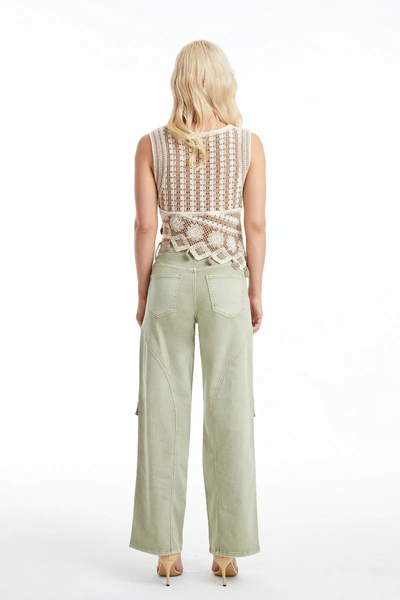 High Rise Wide Leg Pants