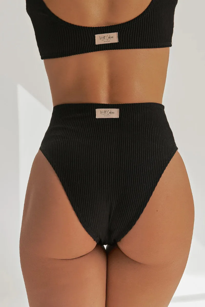 HotCakes Polewear High Waist Bottoms - Black Coffee