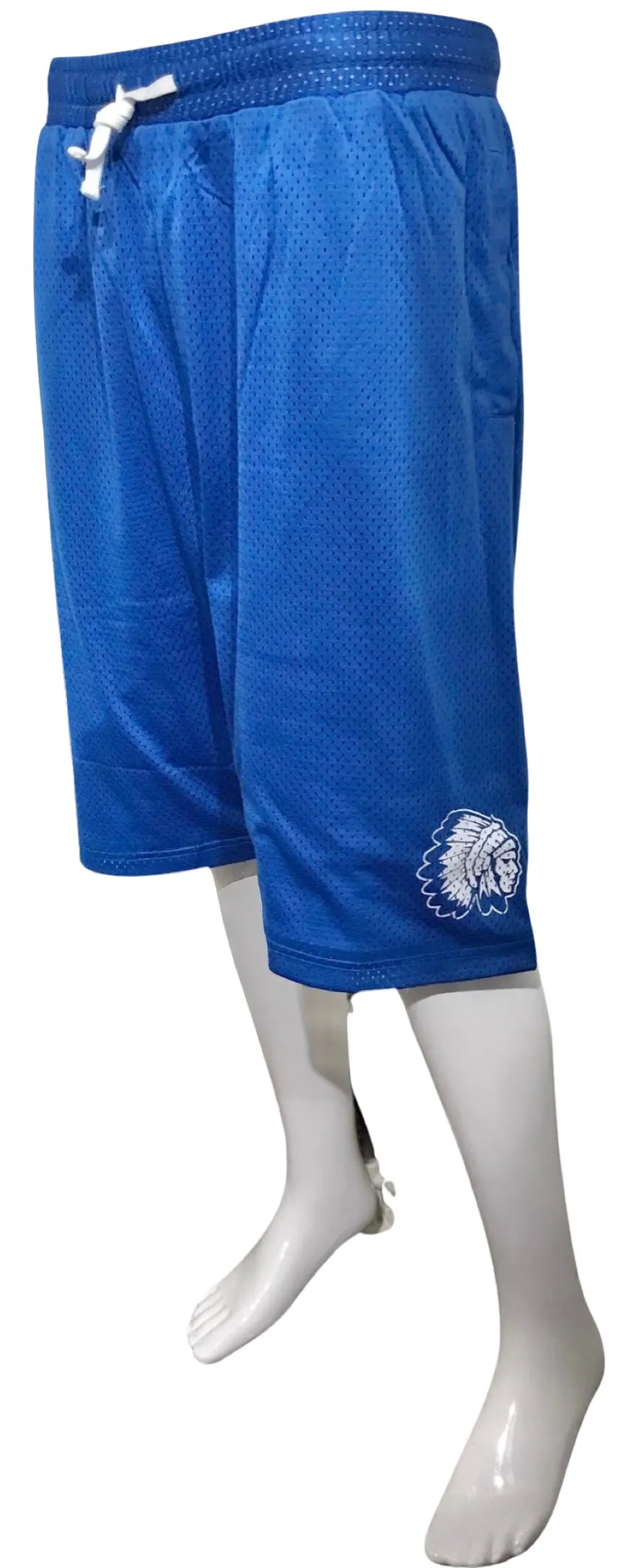 ^HUSTLE GANG^ (BLUE) ~CHAMPION~ KNIT BASKETBALL SHORTS