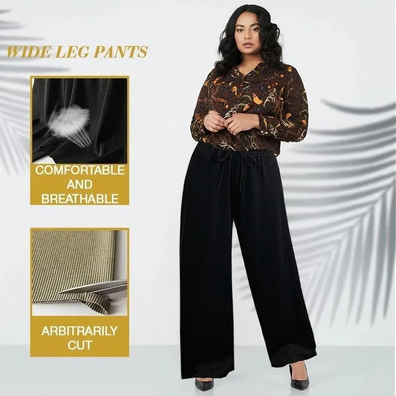 Ice Silk Wide Leg Women's Pants