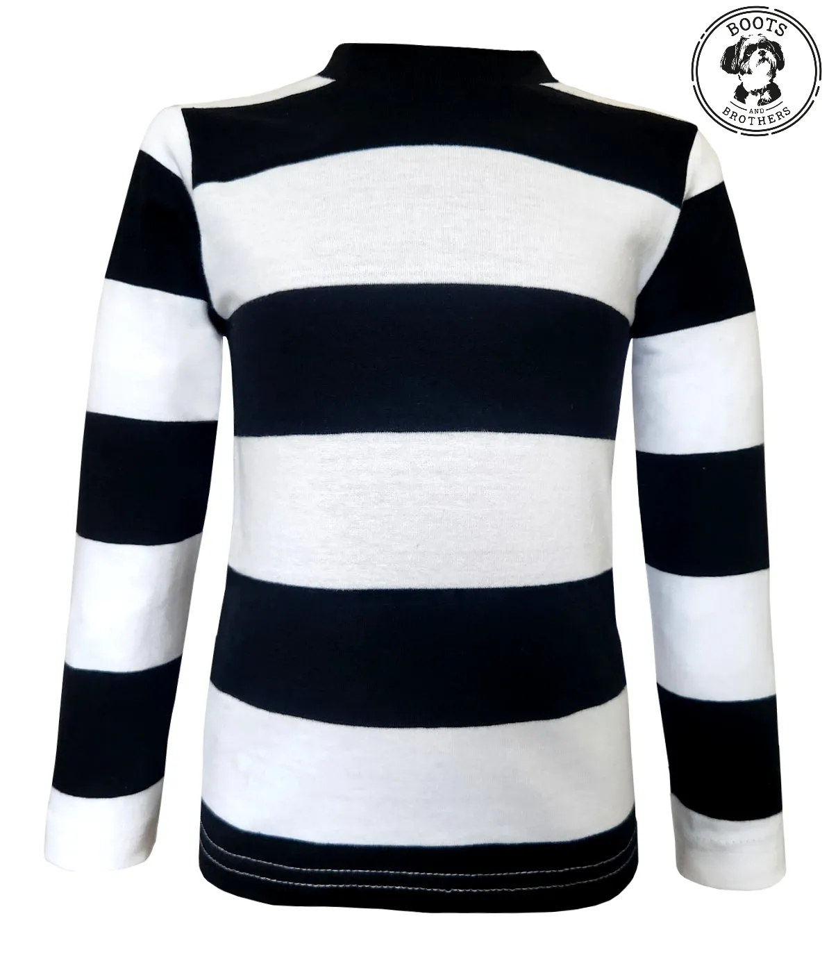 Infants/Toddlers/Kids Black & White Striped T-Shirt Costume