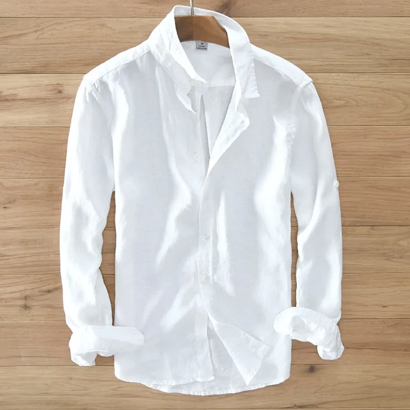 Ivory Coastal Casual 100% Linen Mens Shirt