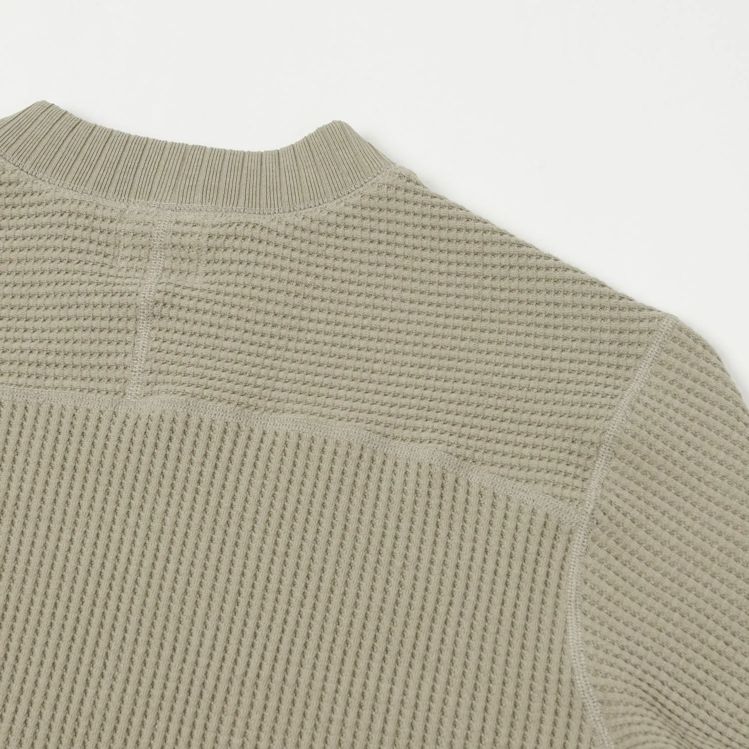 Jackman JM7200 Waffle Midneck Sweatshirt - Shadow Khaki