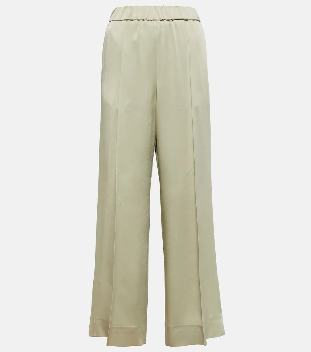 JIL SANDER high-waisted wide-leg trousers, green