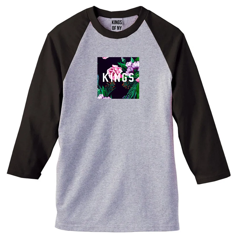 KINGS Floral Box 3/4 Sleeve Raglan T-Shirt