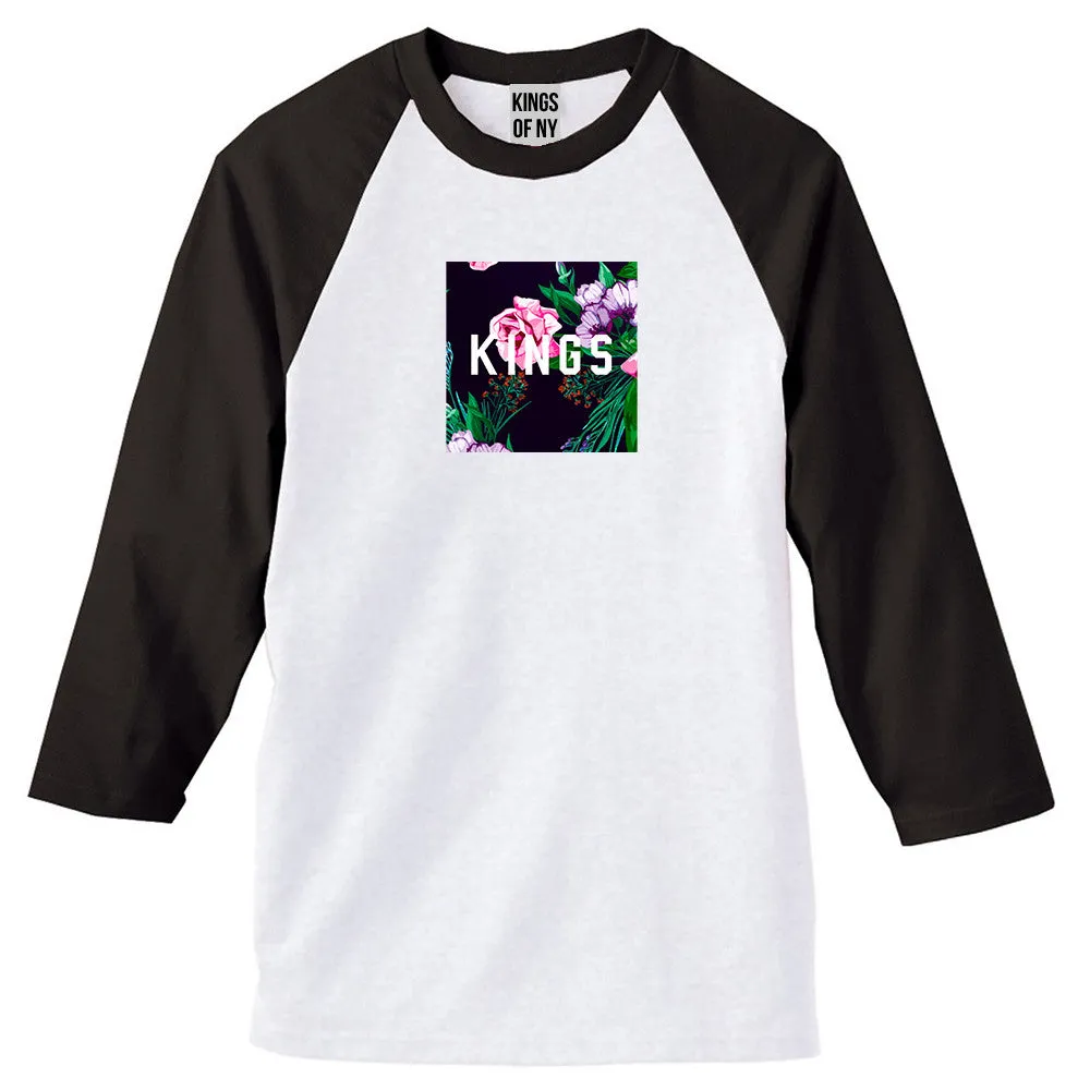 KINGS Floral Box 3/4 Sleeve Raglan T-Shirt