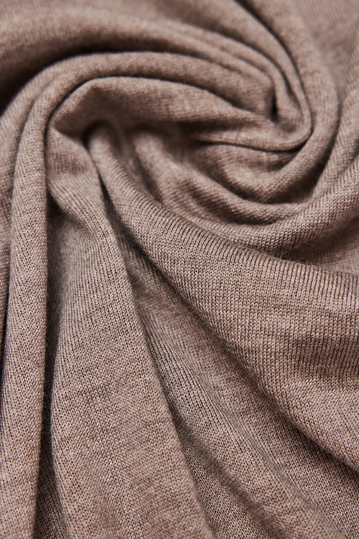 Kurt - Beige Roll-neck Knitwear