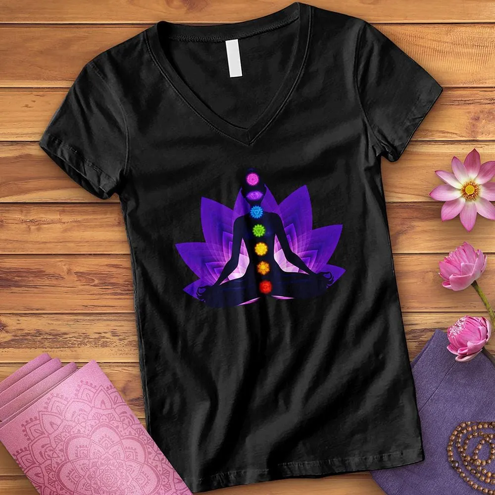 Lotus Meditation V-Neck