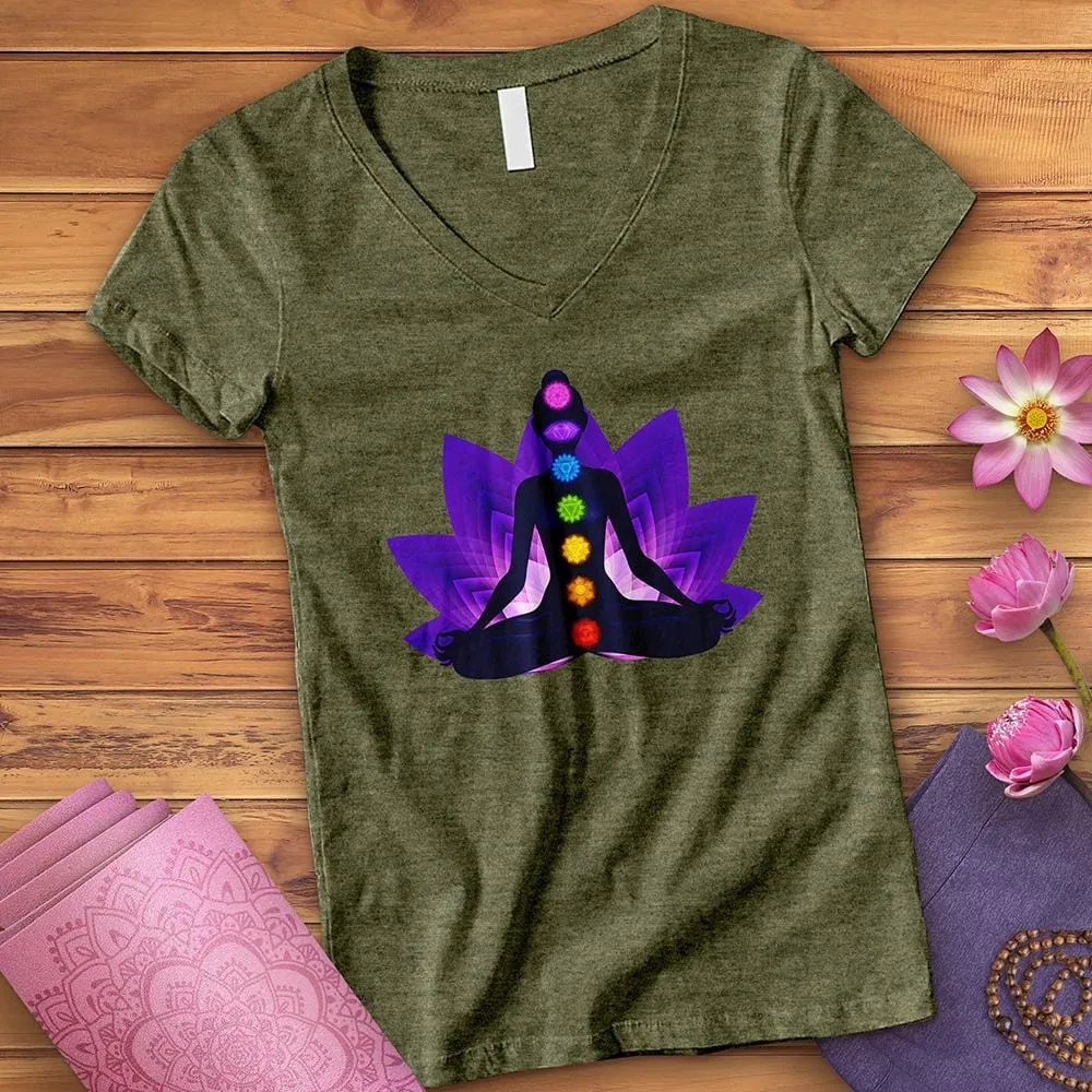 Lotus Meditation V-Neck