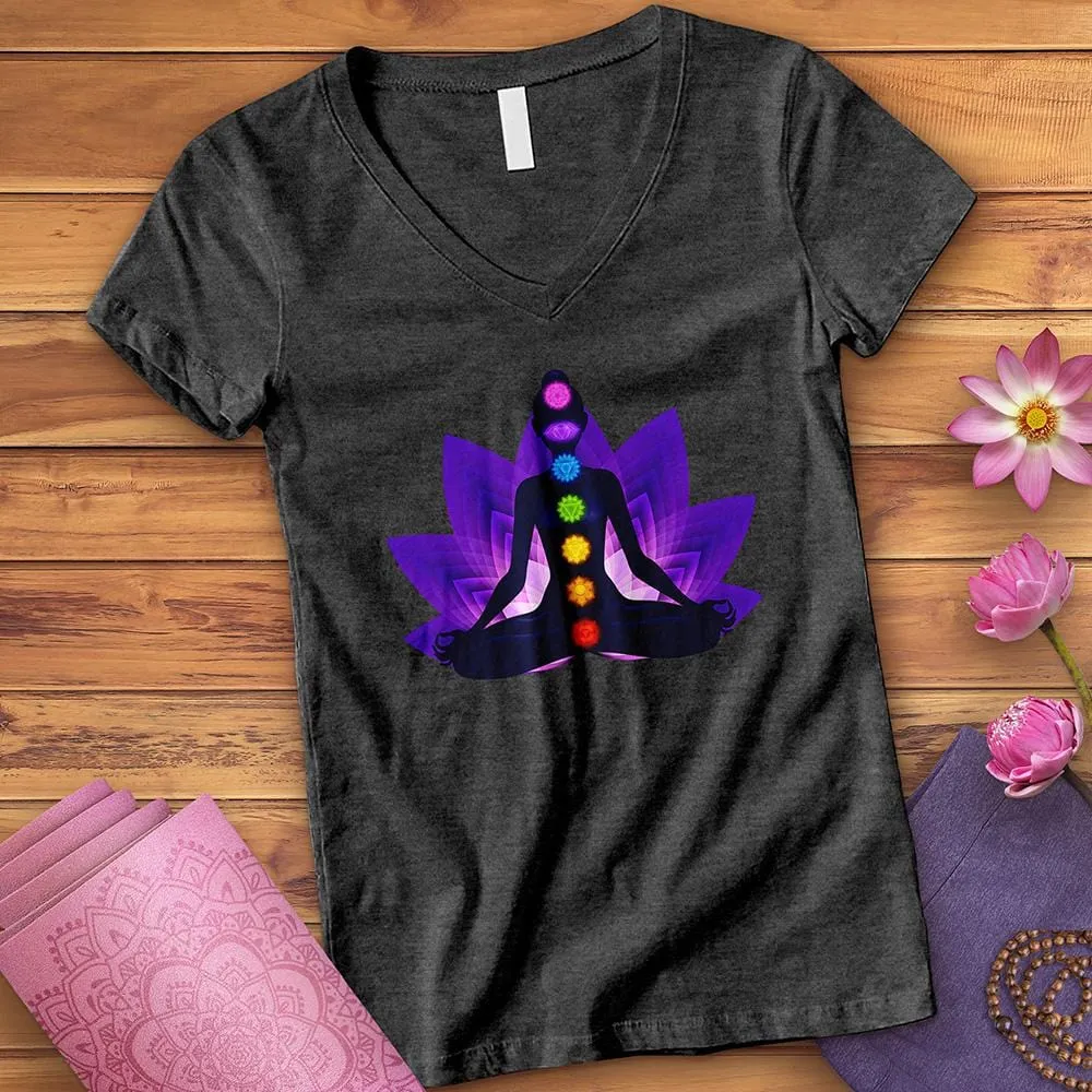 Lotus Meditation V-Neck