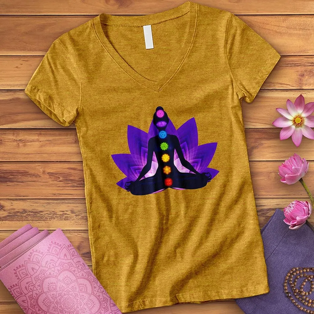 Lotus Meditation V-Neck