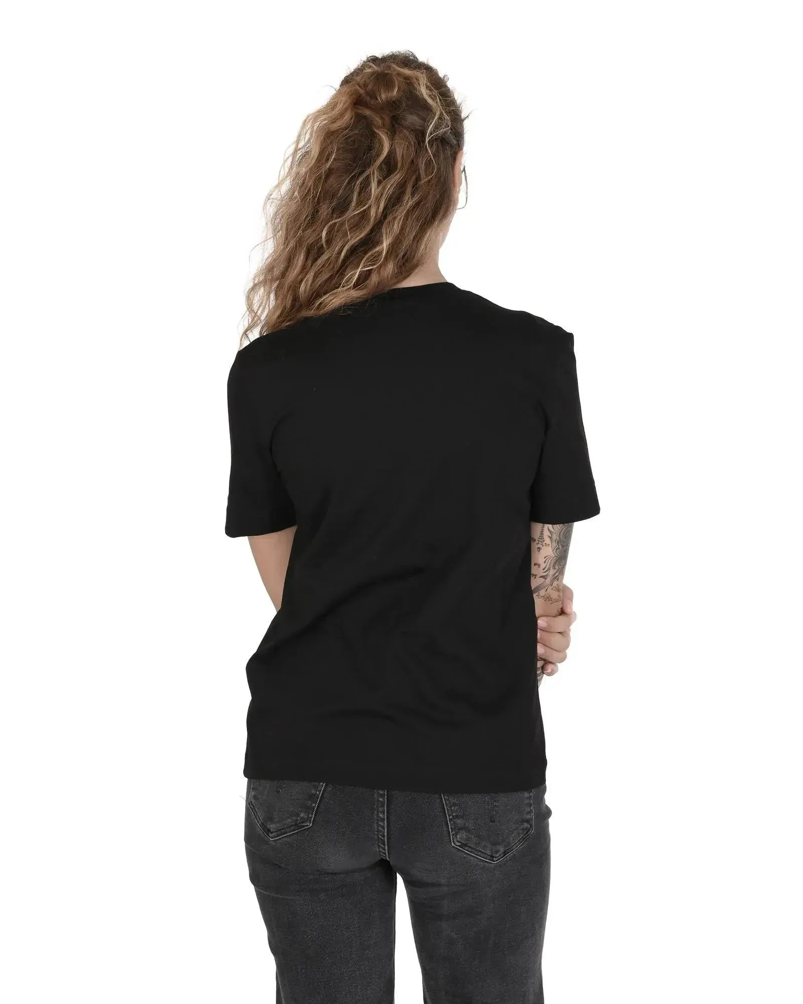 Love Moschino Women Cotton T-Shirt in Black - 40 EU