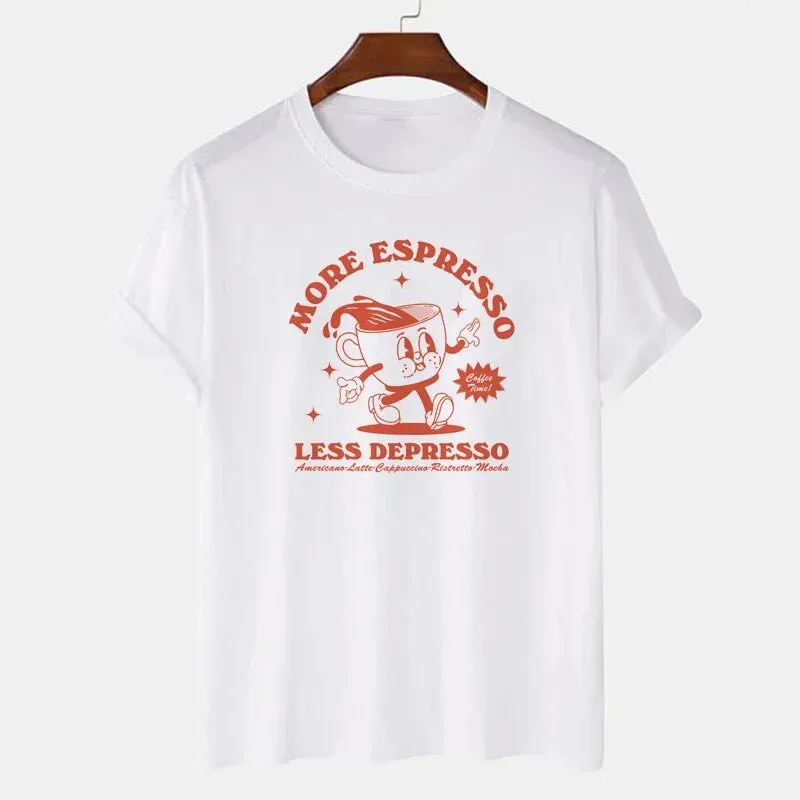 More Espresso Less Depresso Vintage Style T-shirt