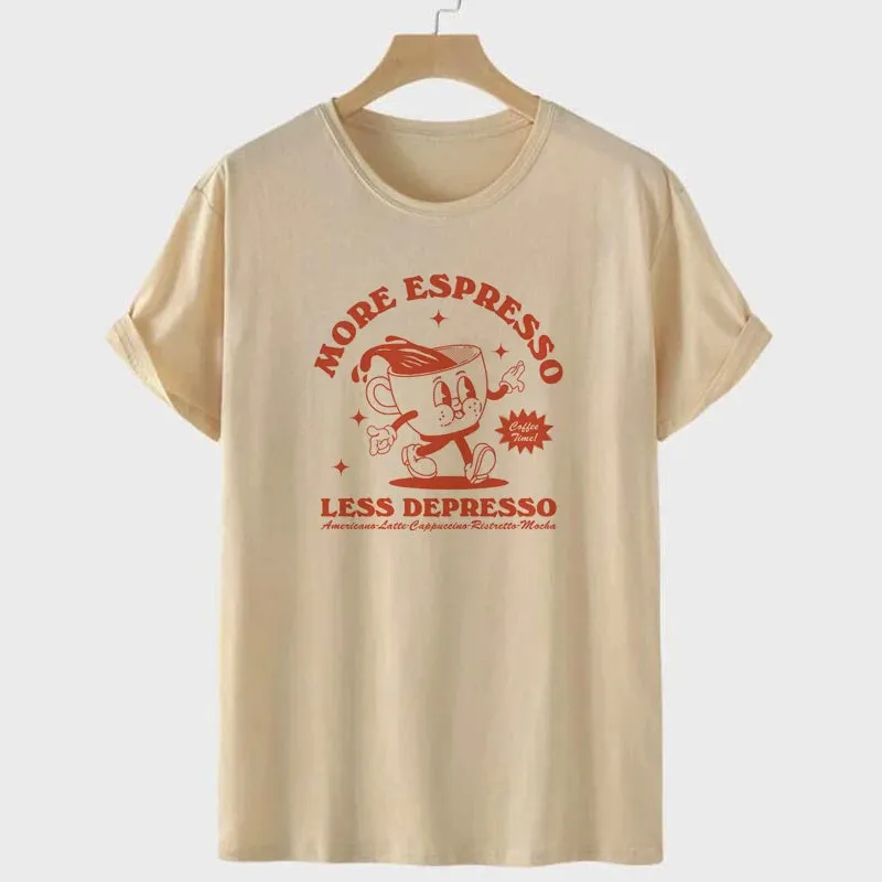 More Espresso Less Depresso Vintage Style T-shirt