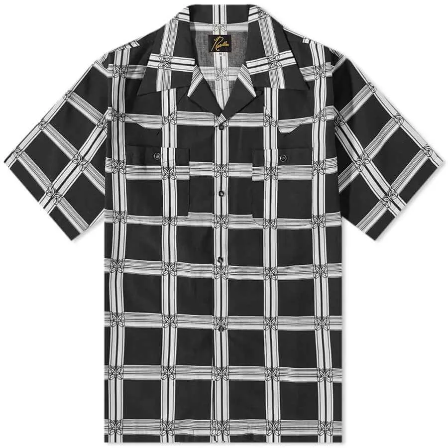 Needles Papillion Plaid Vacation Shirt, Black