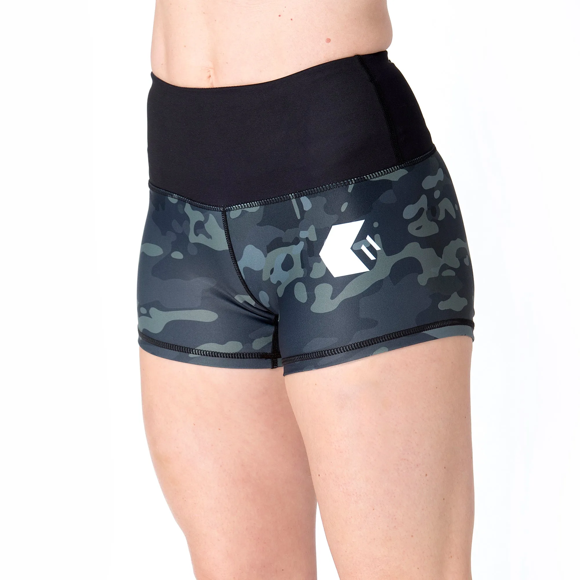 Night Camo Short Shorts