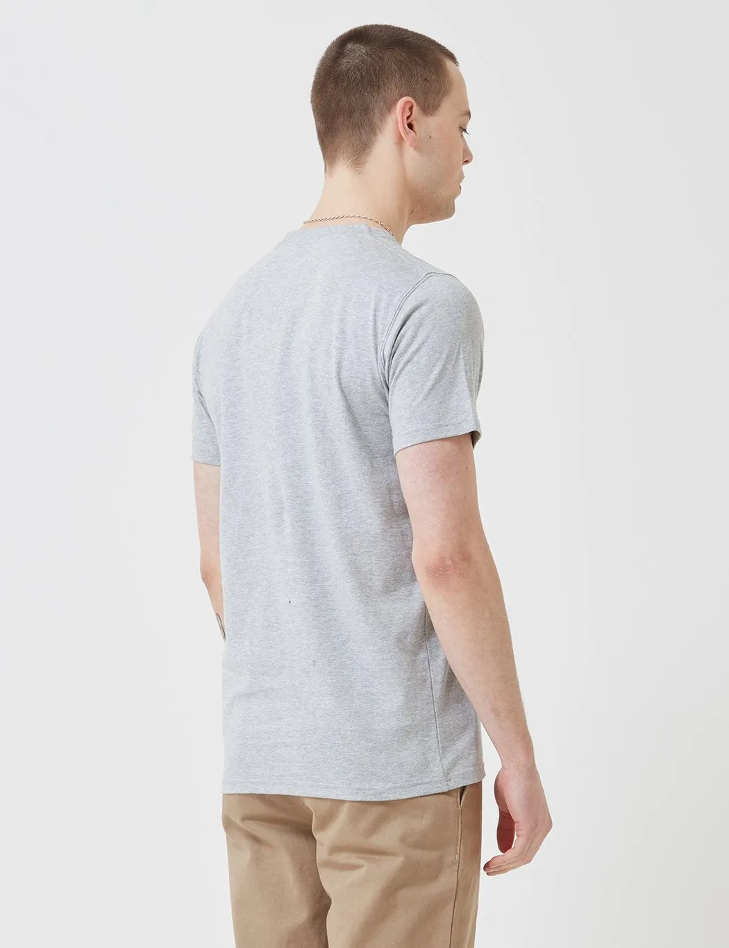 Norse Projects Niels Standard Logo T-Shirt - Light Grey Melange