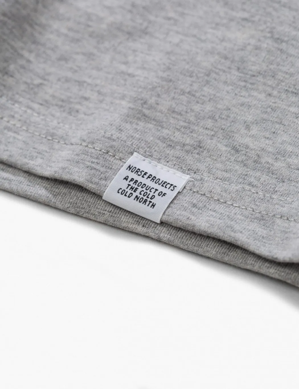 Norse Projects Niels Standard Logo T-Shirt - Light Grey Melange