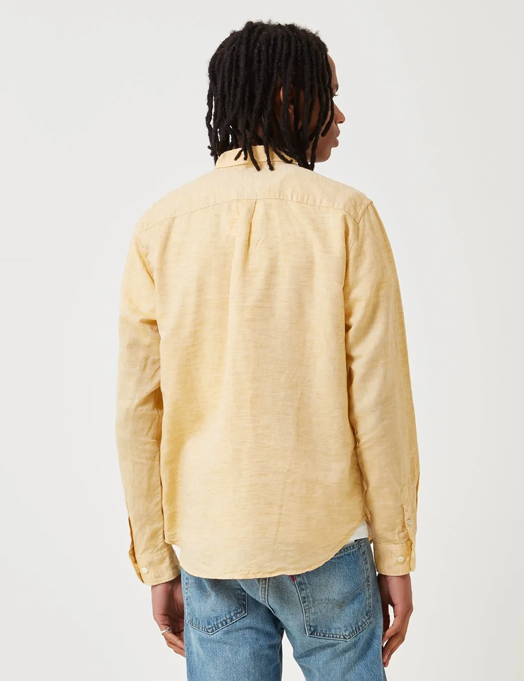 Norse Projects Osvald Button Down Shirt - Sunwashed Yellow