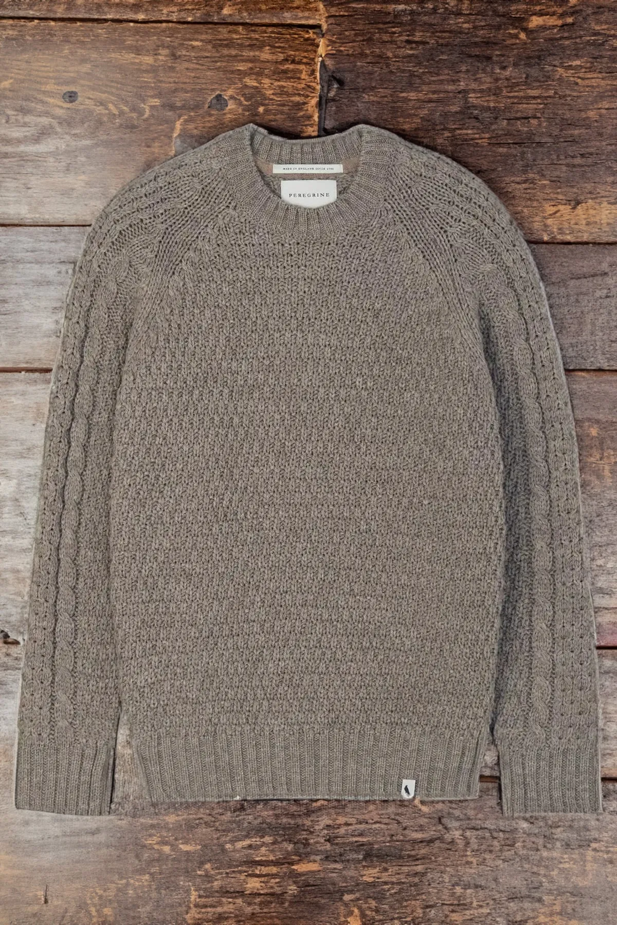 Peregrine - Winston Crew Jumper in Oak